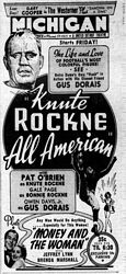 1940 - Knute Rockne All-American
